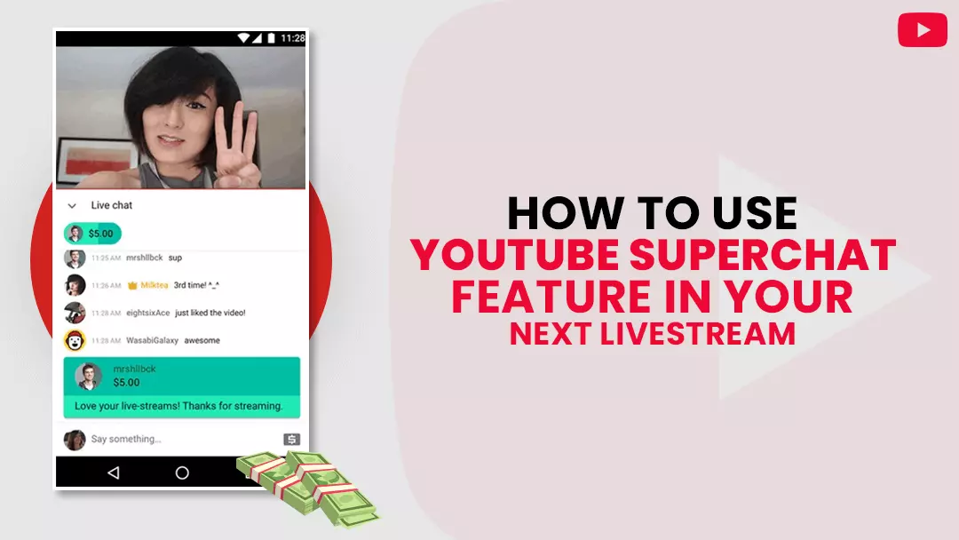 YouTube live superchat feature